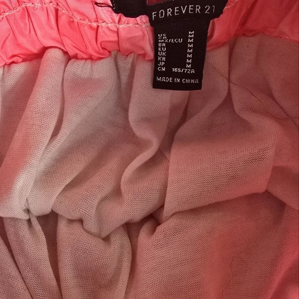Forever 21 Pink Joggers with Elastic Waist and Cuffed Ankle